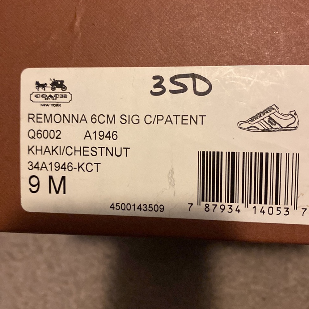 Remonna khaki/chestnut Coach sneaker - Picture 5 of 5